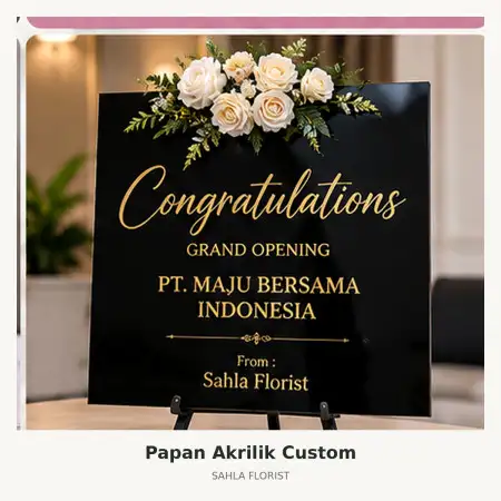 Papan Bunga Akrilik Bojongloa Kidul
